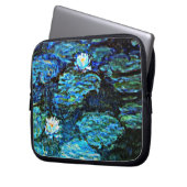 Monet - Water Lilies, blau, Laptopschutzhülle (Vorderseite Links)
