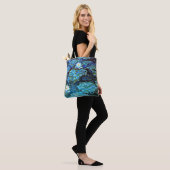 Monet - Water Lilies (blau) Tasche (Am Model)