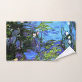 Monet - Water Lilies, Blue Indigo Handtuch (Handtuch)