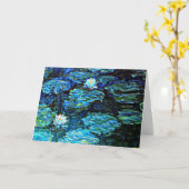 Monet - Water Lilies Blue Karte (Gelbe Blume)