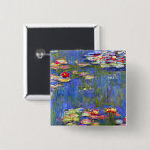 Monet Water Lilies Button (Vorne & Hinten)