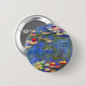 Monet Water Lilies Button (Vorne & Hinten)