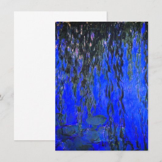 Monet Water Lilies Card (Vorne/Hinten)