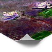 Monet - Water Lilies, die Wolken Poster (Ecke)