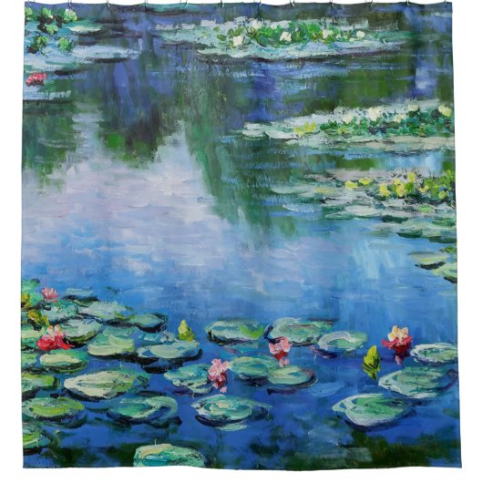 Monet Water Lilies Duschvorhang (Vorderseite)