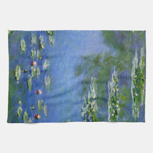 Monet Water Lilies Fine Art (1906) Küchentuch (Horizontal)