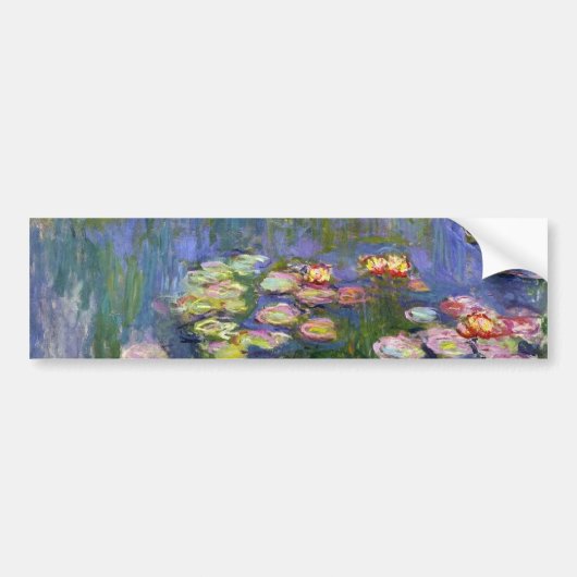 Monet Water Lilies Fine Art (1916) Autoaufkleber (Vorne)