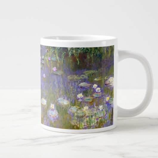 Monet Water Lilies Fine Art (1922) Jumbo-Tasse (Rechts)