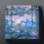 Monet Water Lilies Fotoplatte<br><div class="desc">Monet Water Lilies. Oil painting on canvas from 1916. Monet painted his famous water lily pond obsessively during the final years of his career, drawing inspiration from the light of the sun and its shifting effect on the water and the aquatic flowers and foliage. This painting feature a vibrant use...</div>