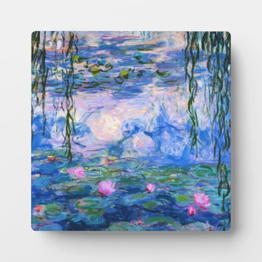 Monet Water Lilies Fotoplatte (Vorderseite)