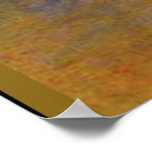 Monet - Water Lilies (gelb), beliebtes Gemälde Poster (Ecke)