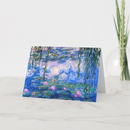 Monet Water Lilies Grußkarte Karte (Vorderseite)