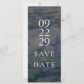 Monet Water Lilies Hochzeit retten das Datum Save The Date (Vorderseite)