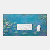 Monet Water Lilies Impressionist Malerei Schreibtischunterlage (Tastatur & Maus)
