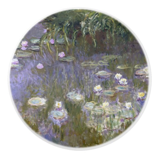 Monet Water Lilies Keramik Knob Keramikknauf (Vorderseite)