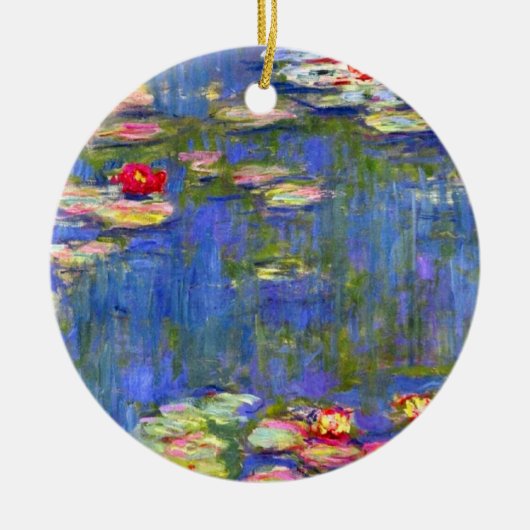 Monet Water Lilies Keramik Ornament (Vorne)