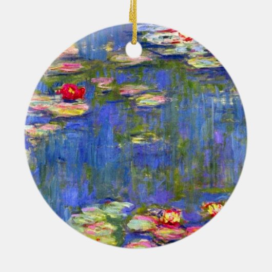 Monet Water Lilies Keramik Ornament (Hinten)