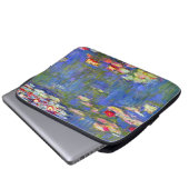 Monet Water Lilies Laptopschutzhülle (Vorne Knopf)