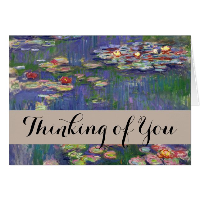 Monet Water Lilies Masterpiece Malerei (Vorderseite (Horizontal))