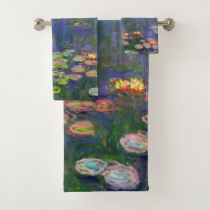 Monet Water Lilies Masterpiece Malerei Badhandtuch Set