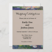 Monet Water Lilies Masterpiece Malerei Einladung (Vorderseite)