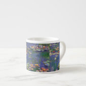 Monet Water Lilies Masterpiece Malerei Espressotasse (Vorderseite Rechts)