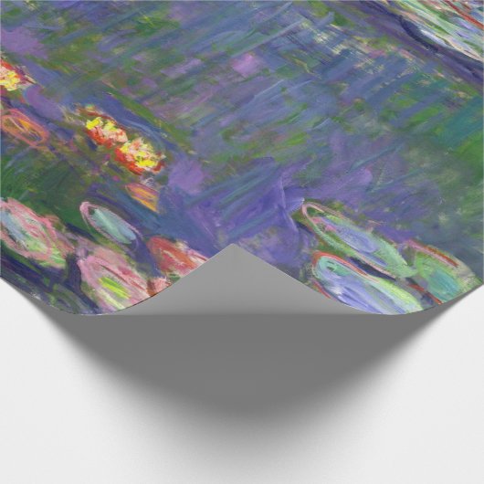 Monet Water Lilies Masterpiece Malerei Geschenkpapier (Ecke)