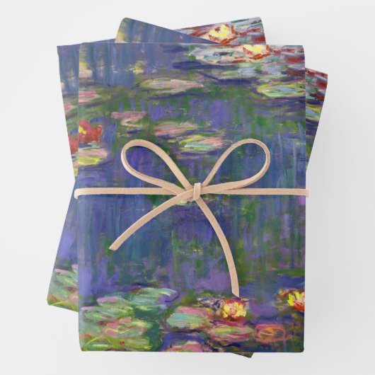 Monet Water Lilies Masterpiece Malerei Geschenkpapier Set (Beispiel)