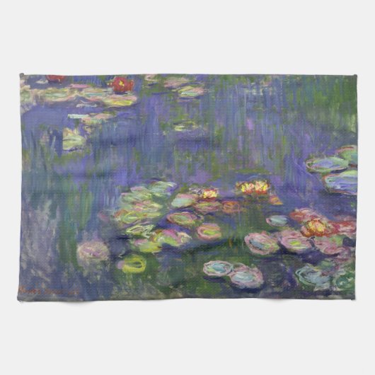 Monet Water Lilies Masterpiece Malerei Handtuch (Horizontal)