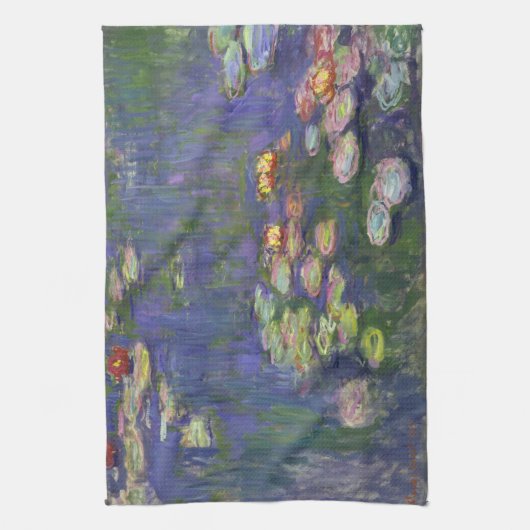 Monet Water Lilies Masterpiece Malerei Handtuch (Vertikal)