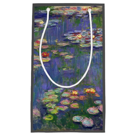 Monet Water Lilies Masterpiece Malerei Kleine Geschenktüte (Vorderseite)