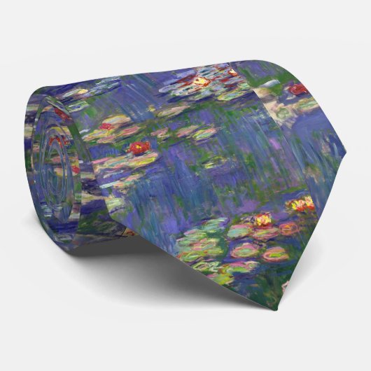 Monet Water Lilies Masterpiece Malerei Krawatte (Gerollt)