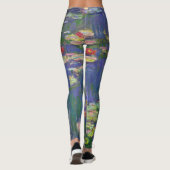 Monet Water Lilies Masterpiece Malerei Leggings (Rückseite)