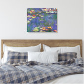 Monet Water Lilies Masterpiece Malerei Leinwanddruck (Insitu (Schlafzimmer))