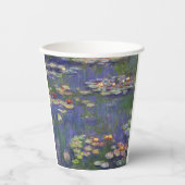 Monet Water Lilies Masterpiece Malerei Pappbecher (Vorderseite)