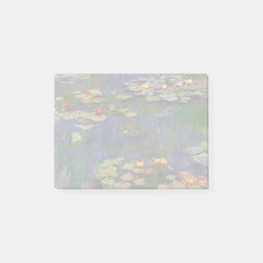 Monet Water Lilies Masterpiece Malerei Post-it Klebezettel (Vorderseite)