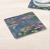 Monet Water Lilies Masterpiece Malerei Rechteckiger Pappuntersetzer (angewinkelt)