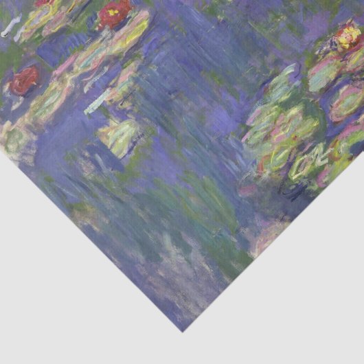 Monet Water Lilies Masterpiece Malerei Seidenpapier (Ausschnitt)