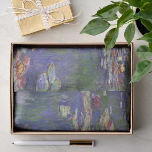Monet Water Lilies Masterpiece Malerei Seidenpapier (Geschenk)