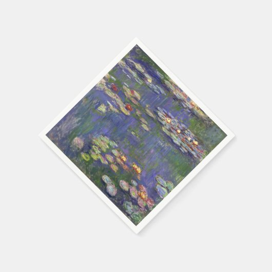 Monet Water Lilies Masterpiece Malerei Serviette (Ecke)