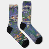 Monet Water Lilies Masterpiece Malerei Socken (Rechts)