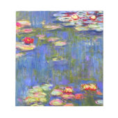 Monet Water Lilies Notizblock (Vorderseite)