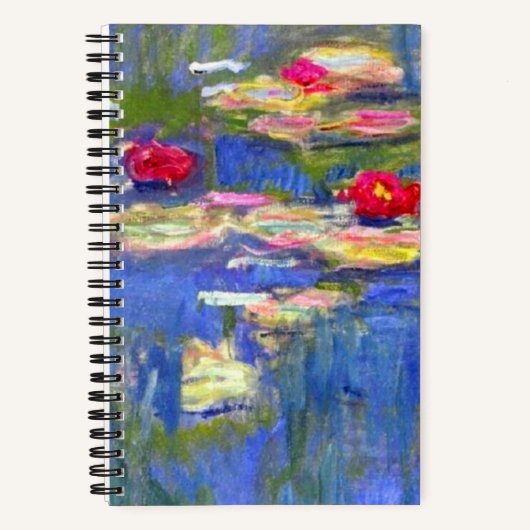 Monet Water Lilies Notizblock (Vorderseite)