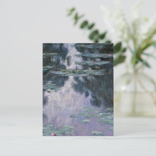 Monet - Water Lilies-nympheas-1907 Postkarte (Stehend Vorderseite)