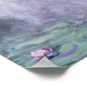 Monet - Water Lilies (Nympheas) Poster (Ecke)