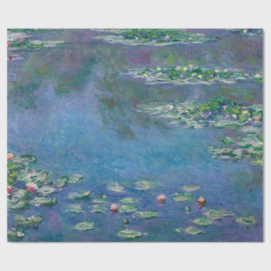 Monet Water Lilies Painting Geschenkpapier (Flach)