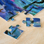 Monet - Water Lilies (pink) 1919 Gemälde Puzzle (Seite)