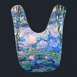 Monet - Water Lilies (pink) Babylätzchen<br><div class="desc">Claude Monet Gemälde,  Water Lilies (pink),  Bib.</div>