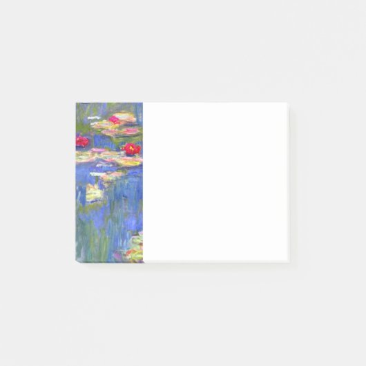 Monet Water Lilies Post-it Klebezettel (Vorderseite)