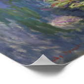 Monet - Water Lilies Poster (Ecke)